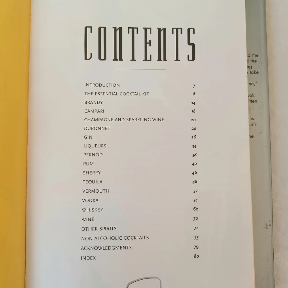 The American Bar & Cocktail Book by Jonathan Goodall, Vintage 2004